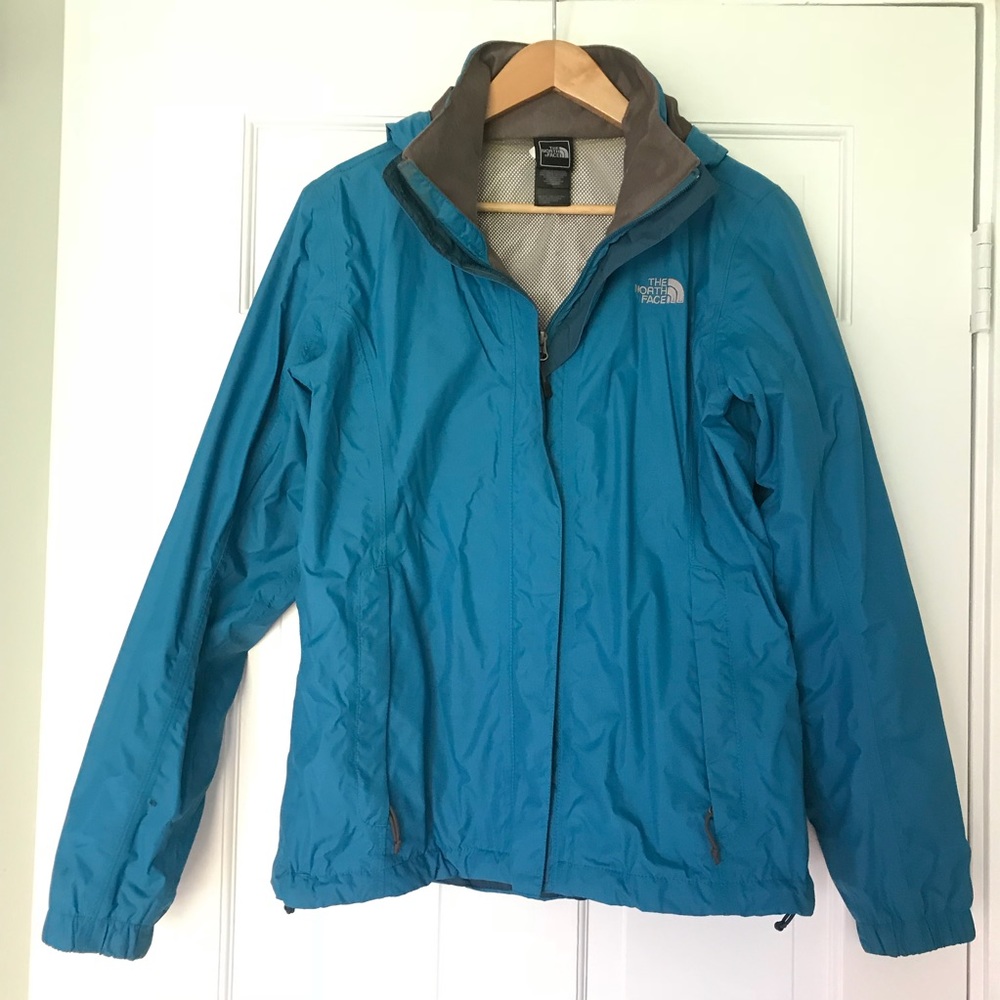 Northface Zip Up Jacket with Hood in Blue
